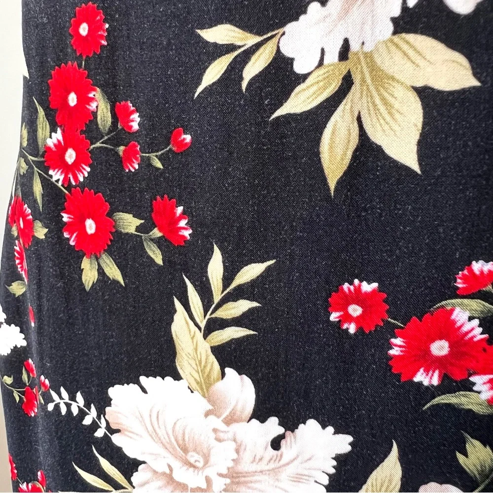 Vintage R&K ORIGINALS Petite Sleeveless Floral Belted Midi Dress—SZ. 10P - Picture 4 of 14